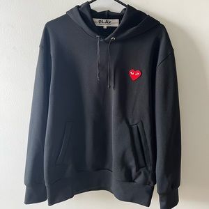 COMME DES GARÇONS PLAY black heart hoodie